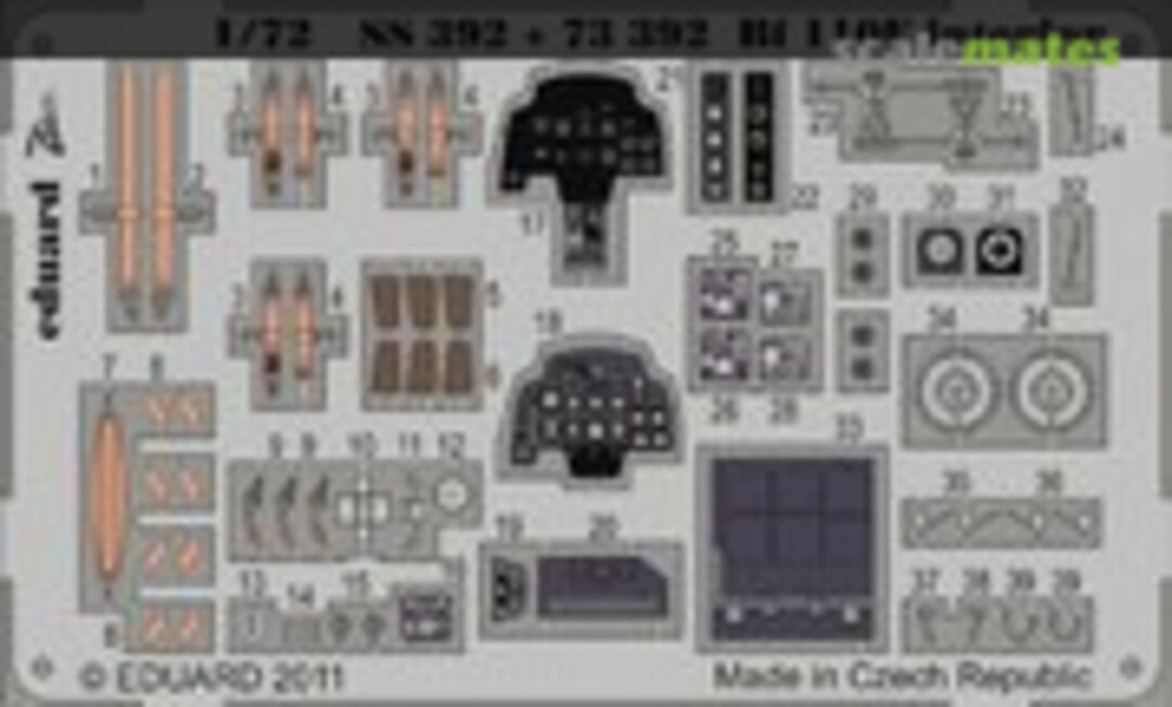 1:72 Bf 110E interior S.A. (Eduard SS392) SS392
