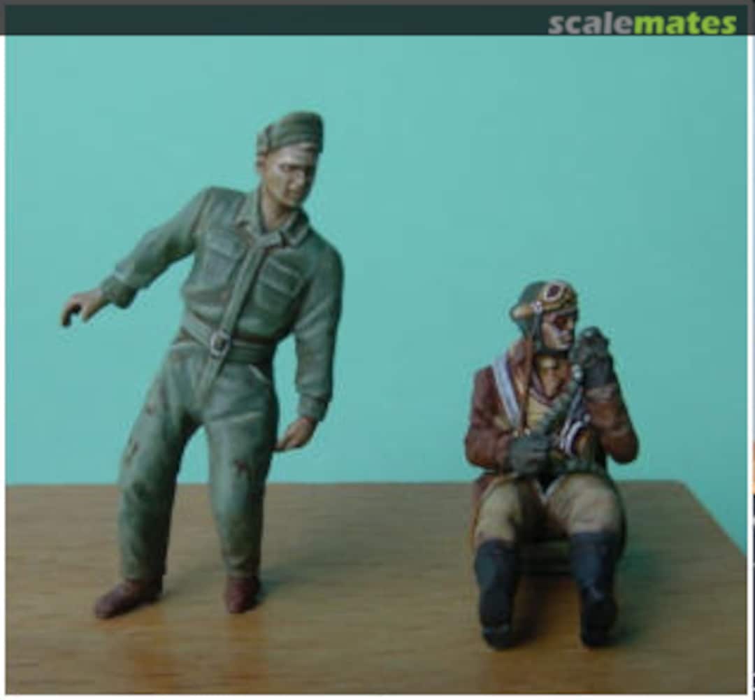 Boxart Pilot (sitzend) und Mechaniker für P-47D von Hasegawa KSHG 88 Hecker & Goros Boxart Pilot (sitzend) und Mechaniker für P-47D von Hasegawa KSHG 88 Hecker & Goros