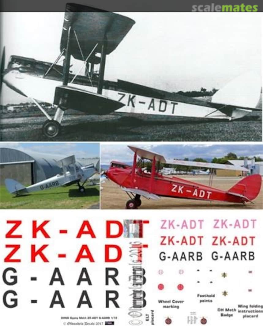 Boxart NAC DH60G OMD1136 Oldmodels Decals Boxart NAC DH60G OMD1136 Oldmodels Decals