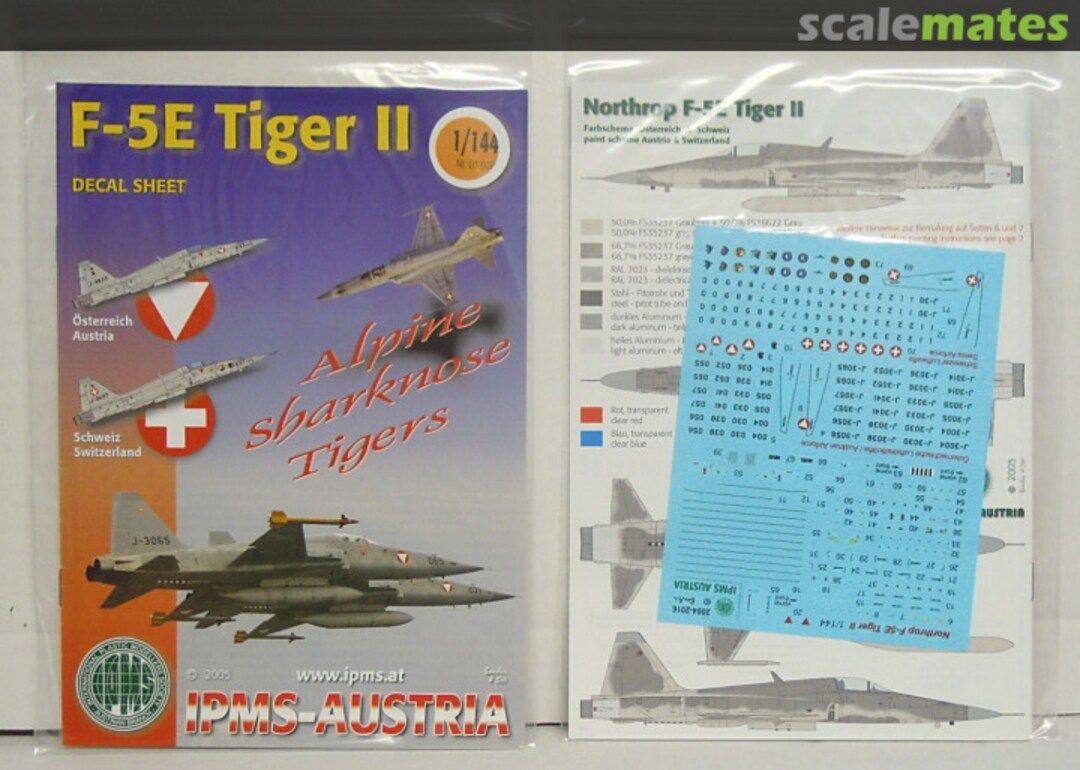 Boxart F-5E Tiger II - Alpine Sharknose Tigers 03 028 IPMS Austria Boxart F-5E Tiger II - Alpine Sharknose Tigers 03 028 IPMS Austria