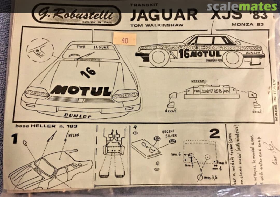 Boxart Jaguar XJS "MOTUL" G. Robustelli Boxart Jaguar XJS "MOTUL" G. Robustelli