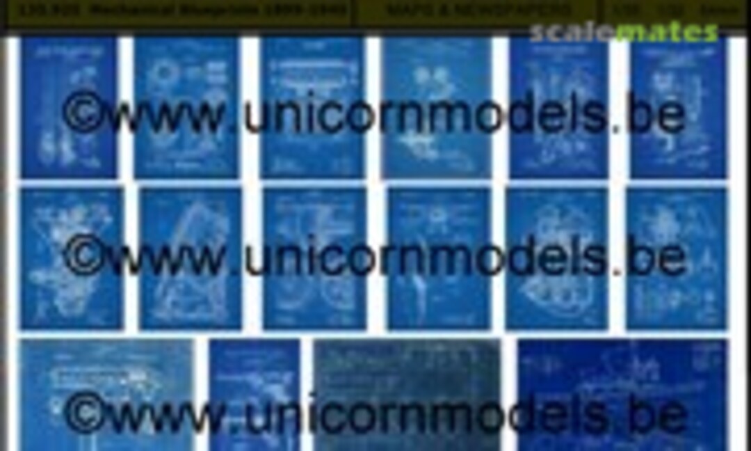 1:35 Mechanical blueprints 1899-1945 (Unicorn Models 135.925) 135.925