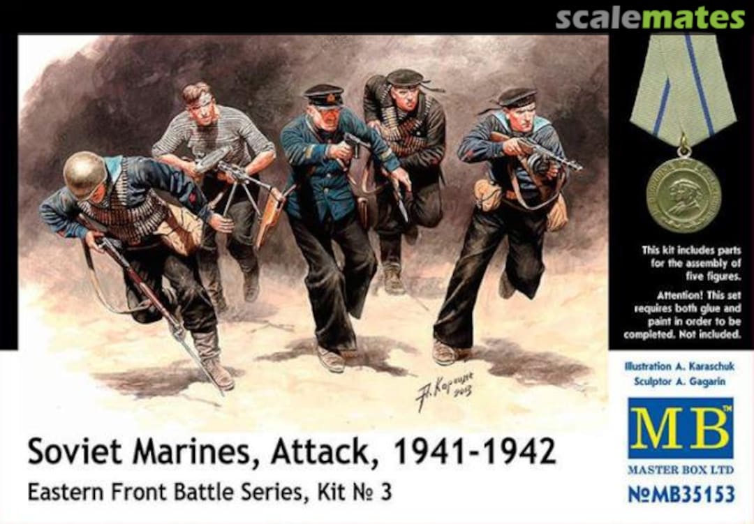 Boxart Marines, Attack, 1941-1942 MB35153 Master Box