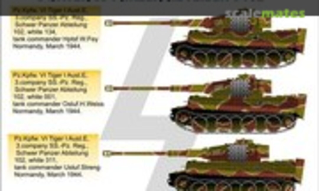 1:72 Pz.Kpfw.VI Tiger I Battle of Normandy pt. 2 (H-Models Decals HMT72010) HMT72010