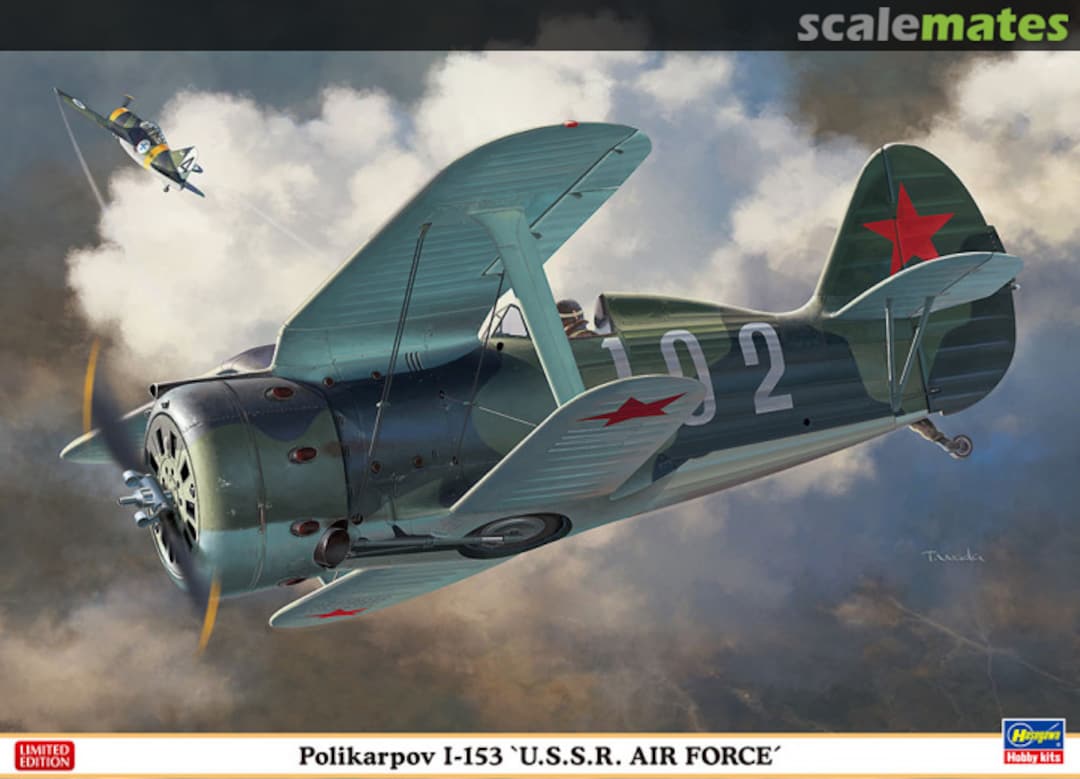 Boxart Polikarpov I-153 'U.S.S.R. Air Force' 07466 Hasegawa Boxart Polikarpov I-153 'U.S.S.R. Air Force' 07466 Hasegawa
