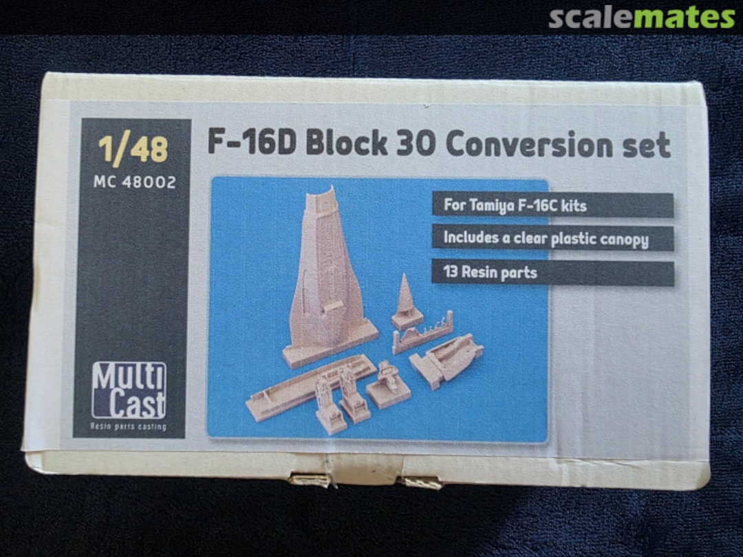Boxart Lockheed-Martin F-16D/DJ block 30 two-seat conversion set MC-48002 MultiCast Boxart Lockheed-Martin F-16D/DJ block 30 two-seat conversion set MC-48002 MultiCast