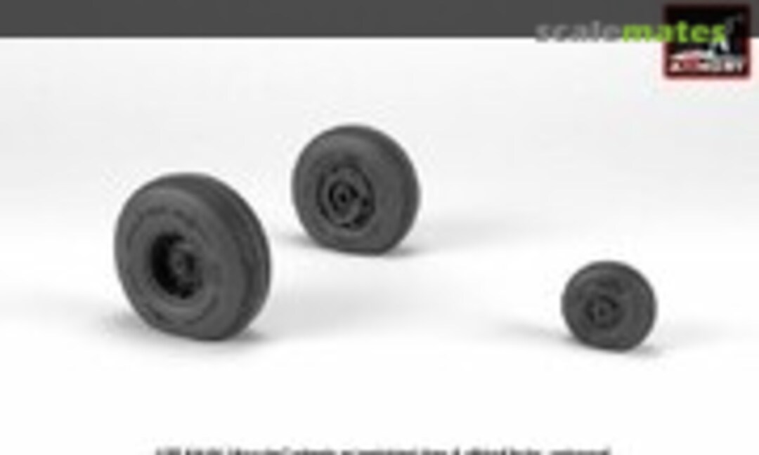 1:35 AH-64 Apache wheels w/ weighted tires, ribbed hubs (Armory AW35305) AW35305