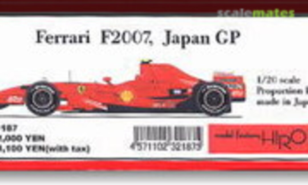 1:20 Ferrari F2007 (Model Factory Hiro K-187) K-187