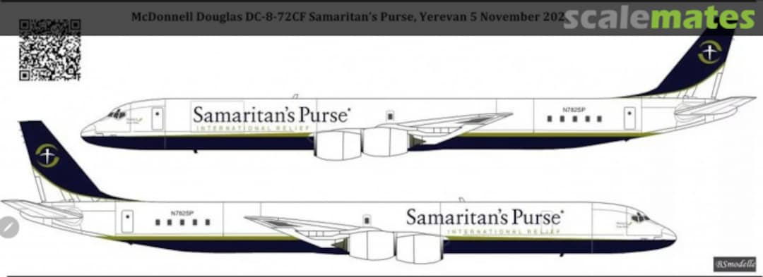 Boxart Samaritan's Purse DC-8-72CF N782SP 144550 BSmodelle Boxart Samaritan's Purse DC-8-72CF N782SP 144550 BSmodelle