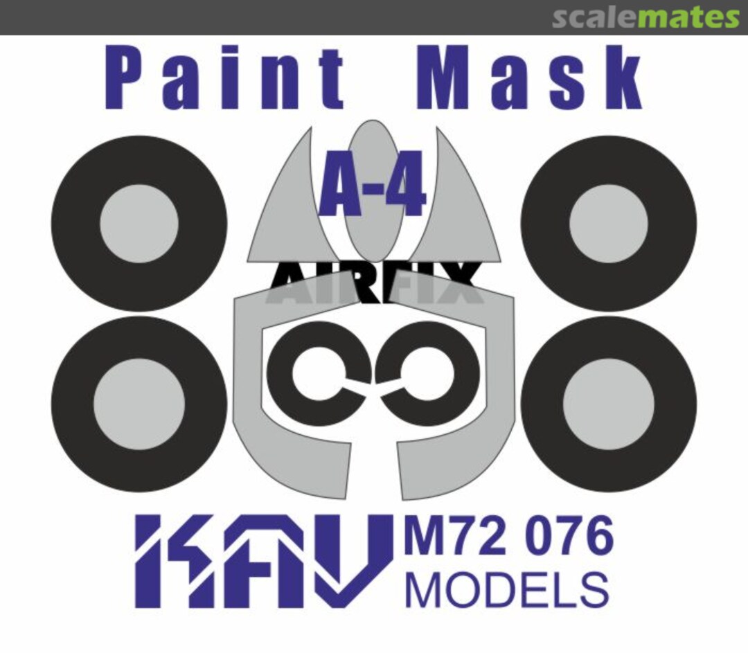 Boxart Douglas A-4 Paint mask KAV M72 076 KAV models Boxart Douglas A-4 Paint mask KAV M72 076 KAV models
