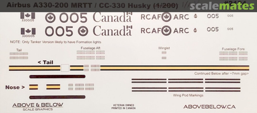 Boxart Airbus A330-300 MRTT / CC-330 MRTT 2124 Above & Below Graphics Boxart Airbus A330-300 MRTT / CC-330 MRTT 2124 Above & Below Graphics
