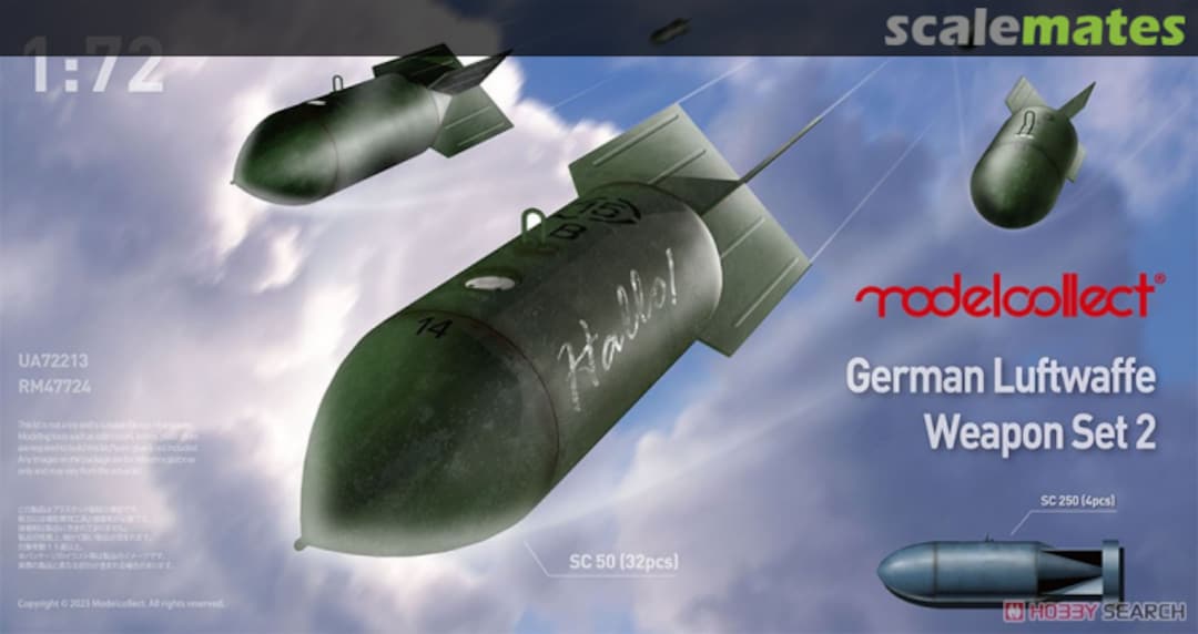 Boxart German Luftwaffe Weapon Set 2 UA72213 Modelcollect Boxart German Luftwaffe Weapon Set 2 UA72213 Modelcollect