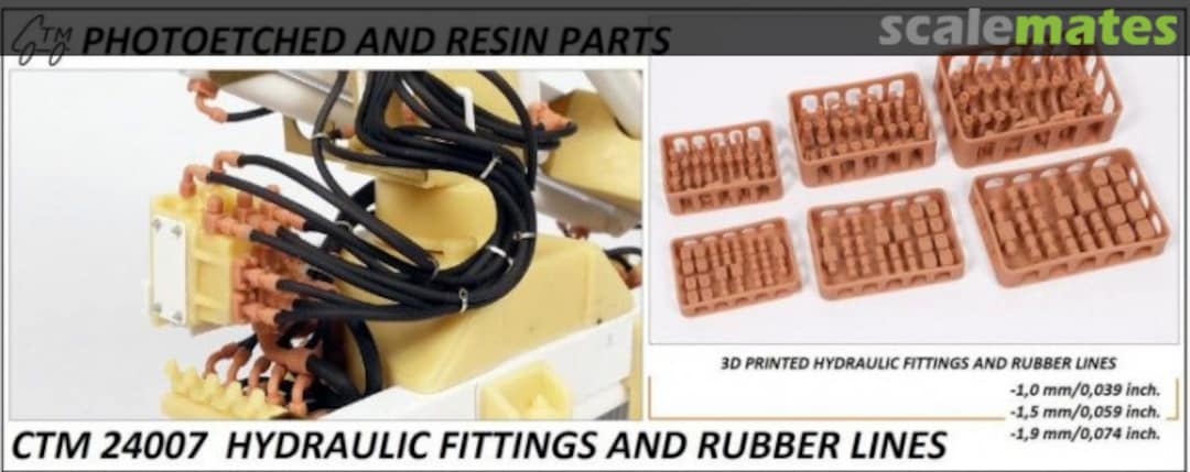 Boxart Hydraulic Fittings and Hoses 1, 1.5 y 2 mm CTM 24007 Czech Truck Model Boxart Hydraulic Fittings and Hoses 1, 1.5 y 2 mm CTM 24007 Czech Truck Model