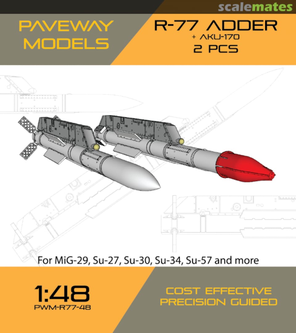 Boxart R-77 ADDER + AKU-170 PWM-R77-48 Paveway Models Boxart R-77 ADDER + AKU-170 PWM-R77-48 Paveway Models