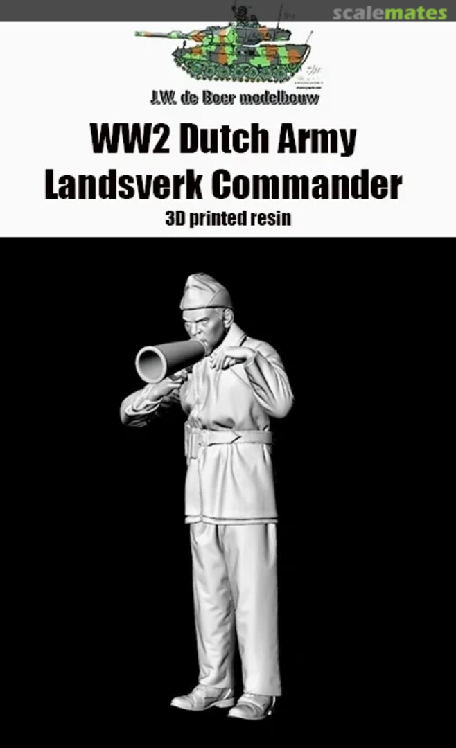 Boxart WW2 Dutch Army Landsverk Commander  J.W. de Boer modelbouw