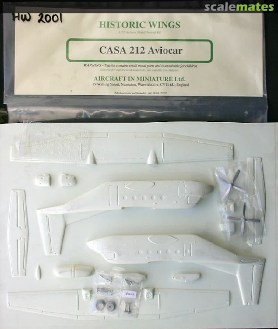 Boxart CASA C-212 Aviocar HW 2001 Aircraft In Miniature Ltd Boxart CASA C-212 Aviocar HW 2001 Aircraft In Miniature Ltd