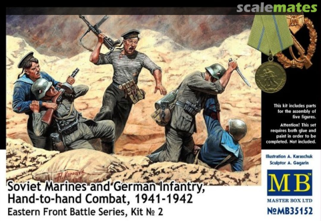 Boxart Soviet Marines and German Infantry MB35152 Master Box