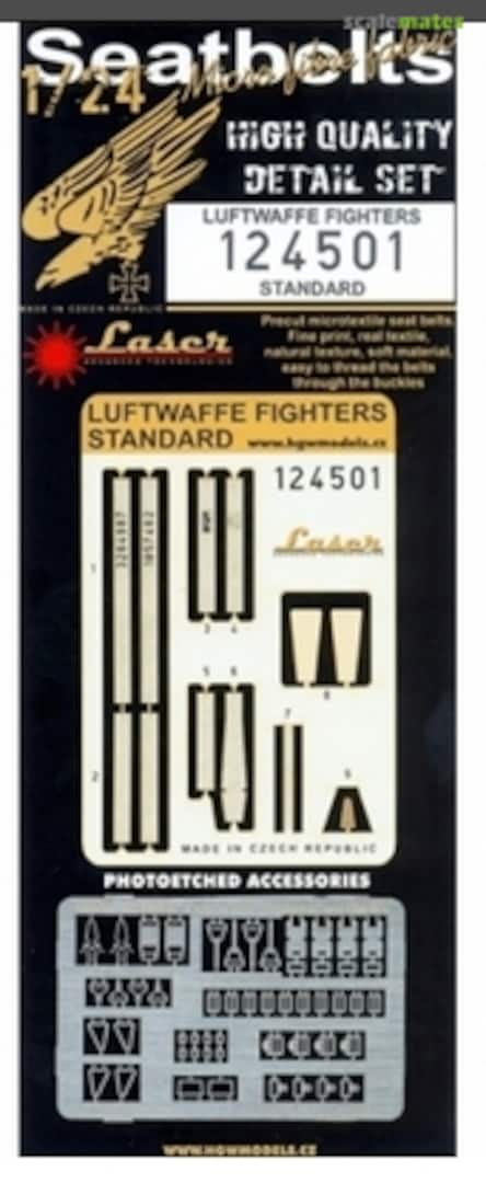 Boxart Luftwaffe Fighter Early/Standard Seatbelts 124501 HGW Models Boxart Luftwaffe Fighter Early/Standard Seatbelts 124501 HGW Models