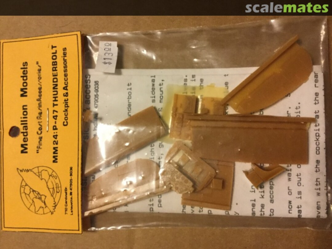 Boxart P-47 Thunderbolt cockpit and accessories MM24 Medallion Models Boxart P-47 Thunderbolt cockpit and accessories MM24 Medallion Models