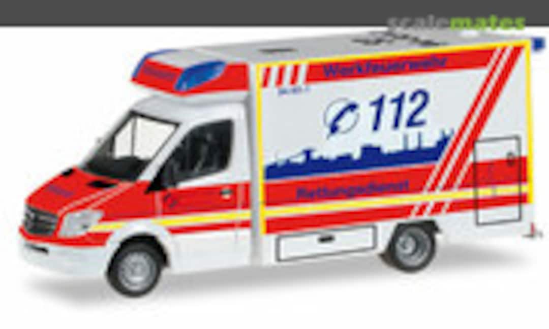 1:87 Mercedes-Benz Sprinter Fahrtec rescue vehicle &quot;Salzgitter Plant Fire department&quot; (Herpa 092340)