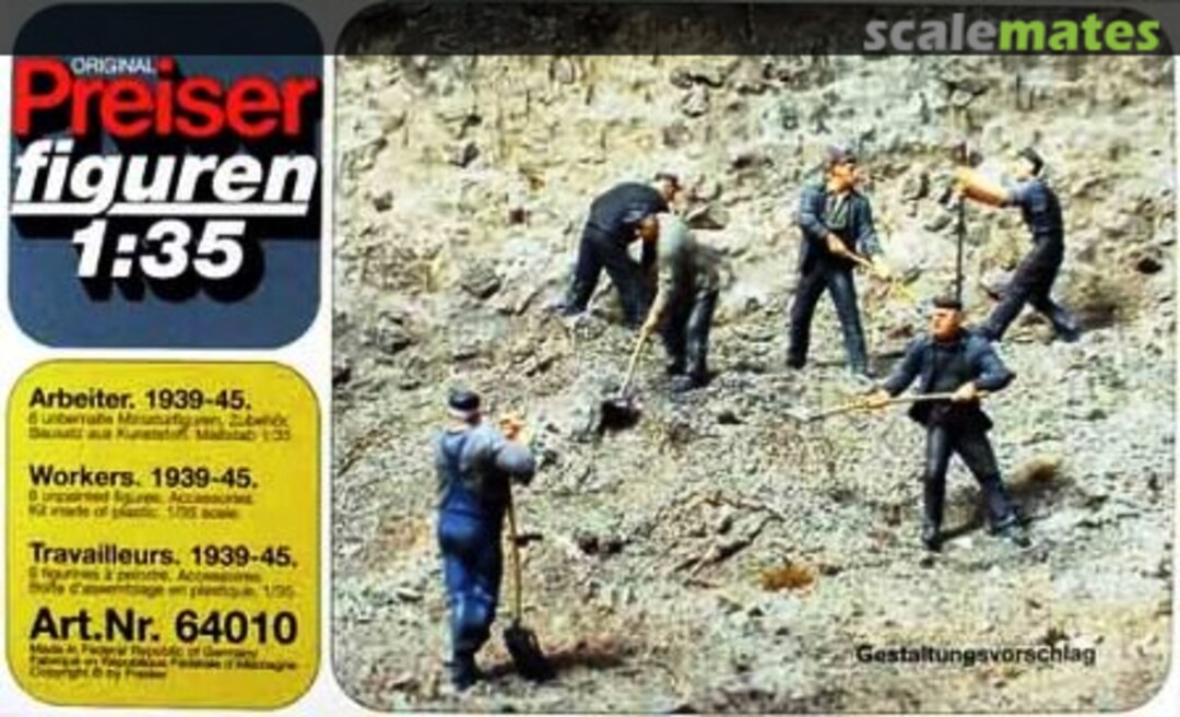 Boxart Arbeiter 64010 Preiser Boxart Arbeiter 64010 Preiser