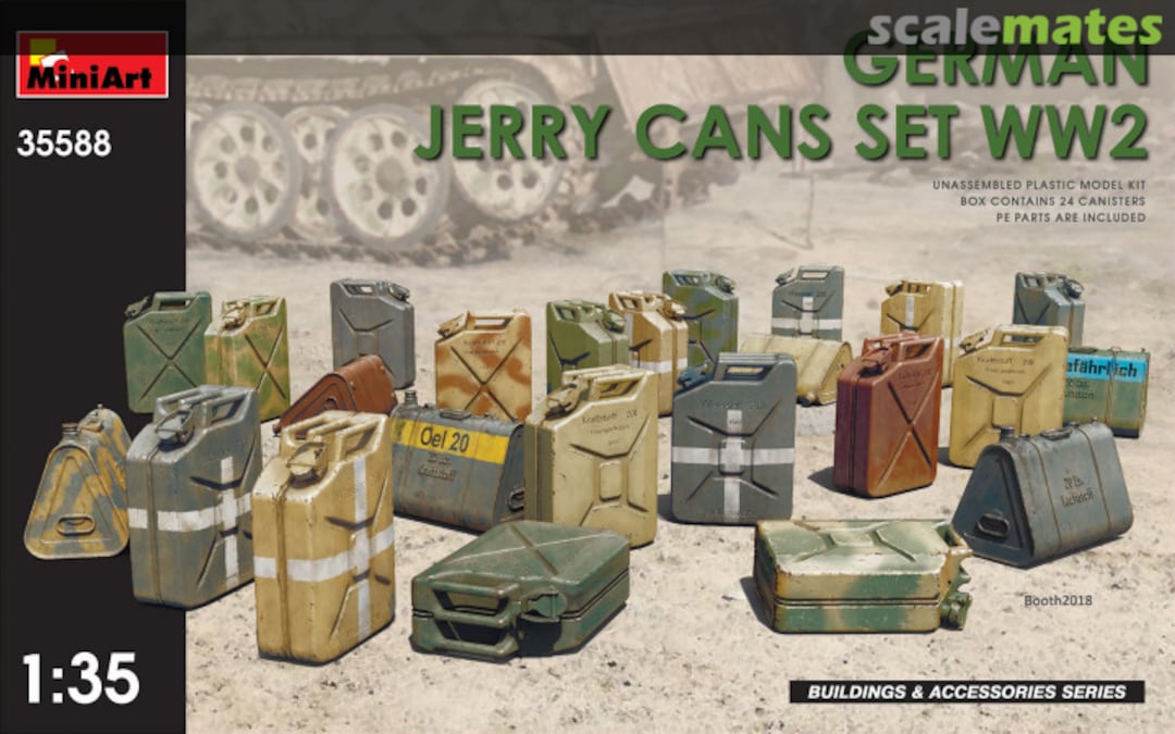 Boxart Jerry Cans Set 35588 MiniArt Boxart Jerry Cans Set 35588 MiniArt