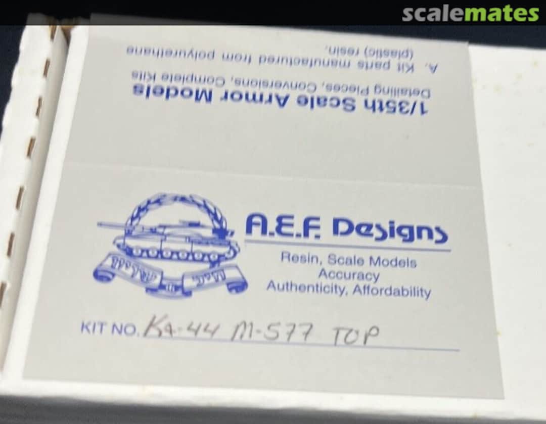 Boxart M-577 Top KA-44 A.E.F. Designs Boxart M-577 Top KA-44 A.E.F. Designs