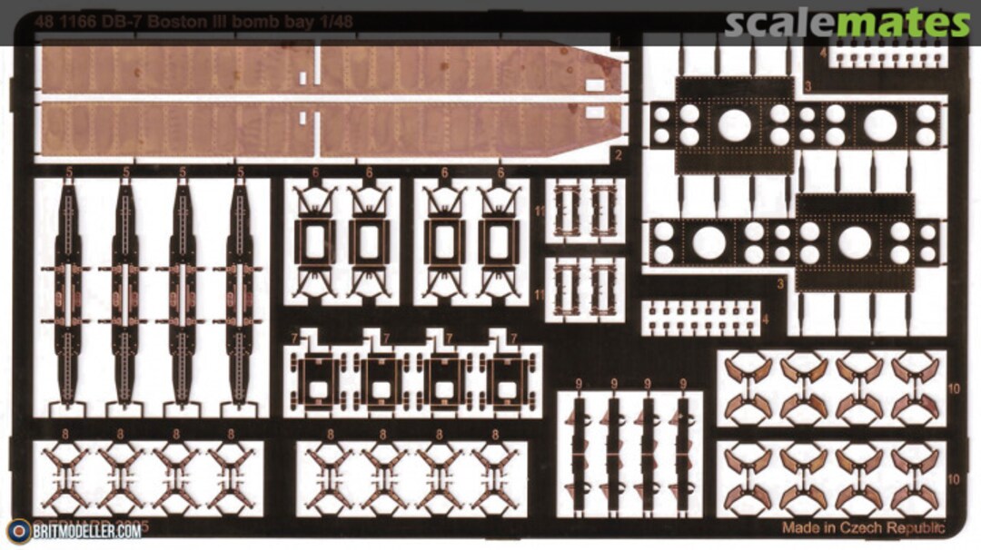 Boxart DB-7 Boston III Bomb Bay 481166 Eduard Boxart DB-7 Boston III Bomb Bay 481166 Eduard