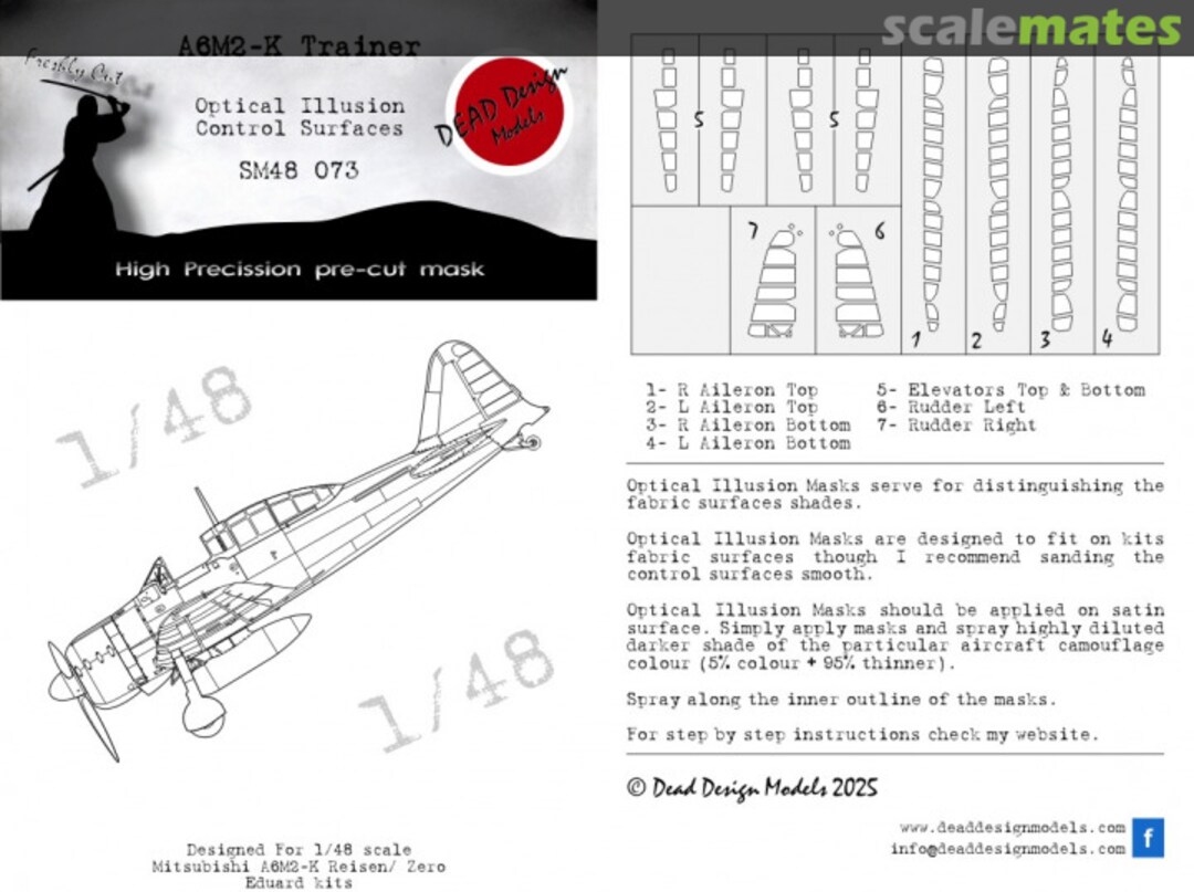 Boxart A6M2-K - Optical Illusion Control Surfaces SM48073 DEAD Design Models Boxart A6M2-K - Optical Illusion Control Surfaces SM48073 DEAD Design Models