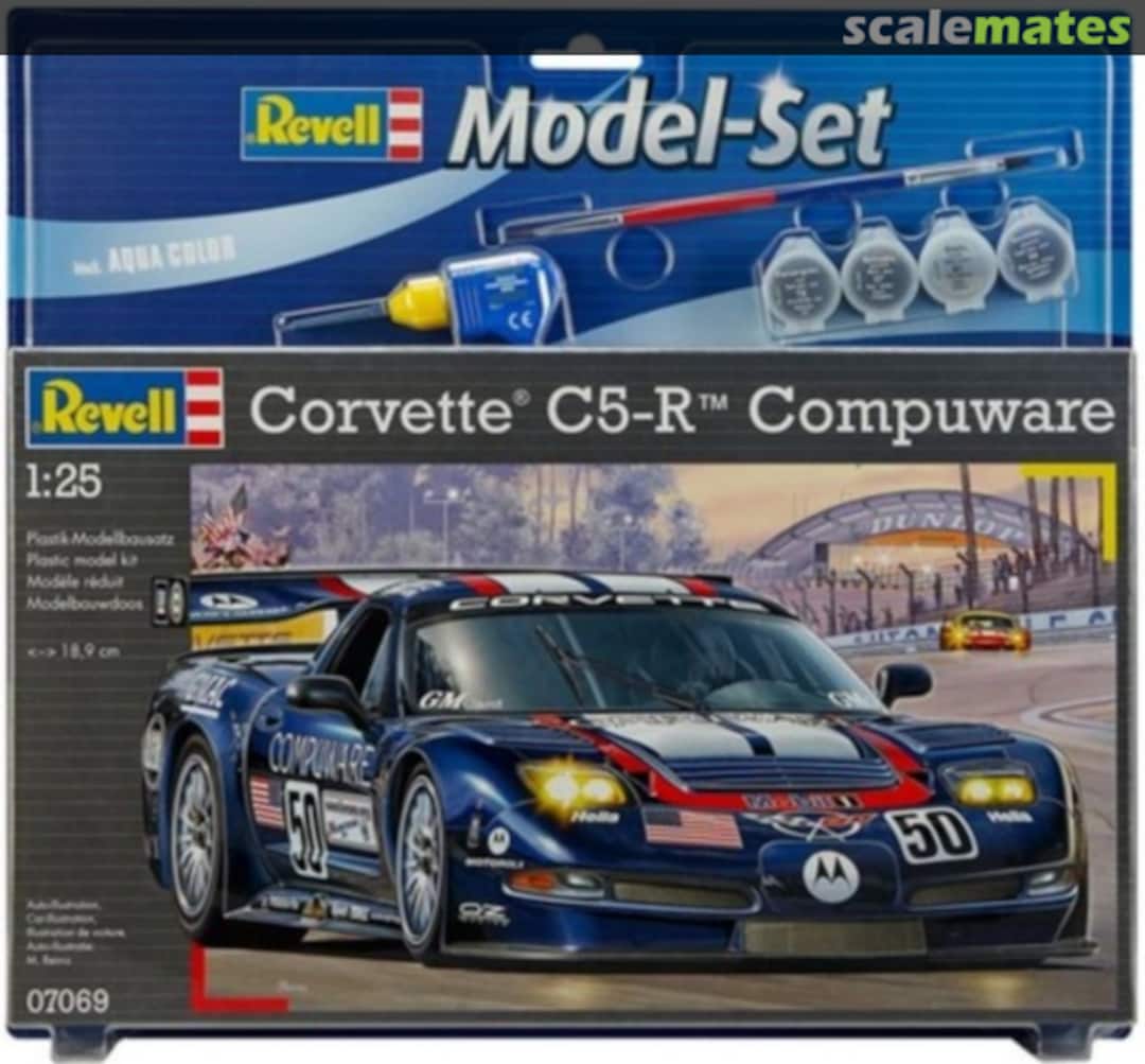 Boxart Corvette C5-R Compuware 67069 Revell Boxart Corvette C5-R Compuware 67069 Revell