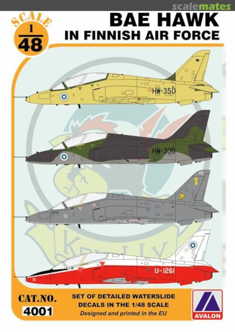 Boxart BAe Hawk in Finnish Air Force 4001 Avalon Decals Boxart BAe Hawk in Finnish Air Force 4001 Avalon Decals