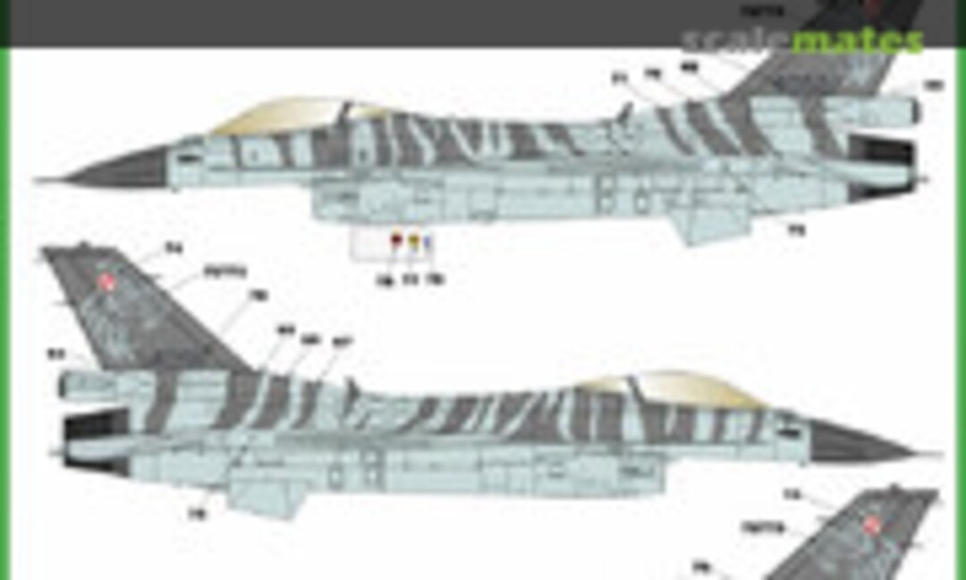 1:32 Polish F-16C NATO Tiger Meet 2015 - F-16 Tiger Demo Team Poland (ModelMaker D32061) D32061