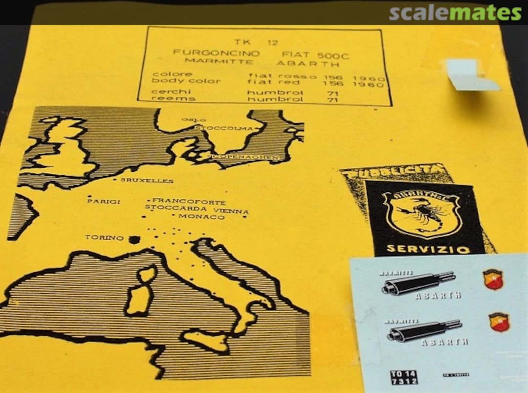 Boxart Fiat 600 Multipla "Marmitte Abarth" TK12 Barnini Boxart Fiat 600 Multipla "Marmitte Abarth" TK12 Barnini