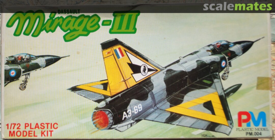 Boxart Dassault Mirage-III PM.004 PM Plastic Model