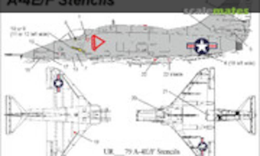 1:32 A-4E/F Skyhawk stencils (UpRise Decal UR3279) UR3279