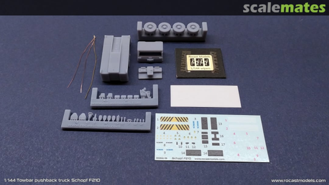 Contents Schopf F210 Towbar pushback truck RGSE-19 Rocast Scale Model Details Contents Schopf F210 Towbar pushback truck RGSE-19 Rocast Scale Model Details