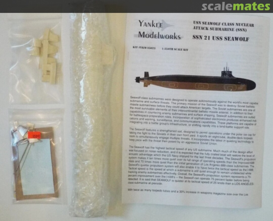 Contents SSN-21 USS Seawolf YKM-35041 Yankee Modelworks Contents SSN-21 USS Seawolf YKM-35041 Yankee Modelworks