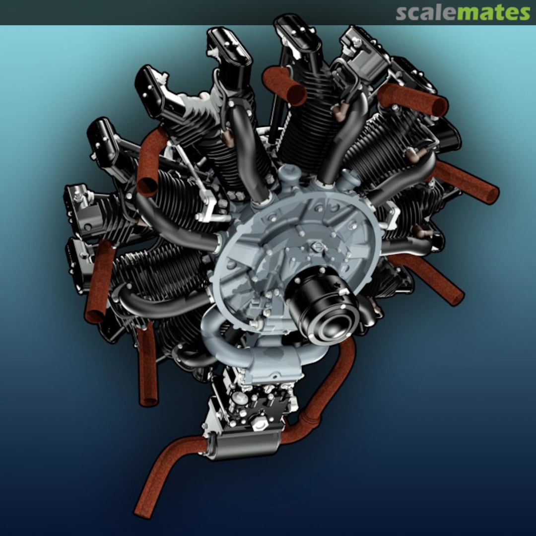 Boxart Wright Whirlwind R-790-A (J-5) Radial 9 Engine KMU32055 KEPmodels Boxart Wright Whirlwind R-790-A (J-5) Radial 9 Engine KMU32055 KEPmodels