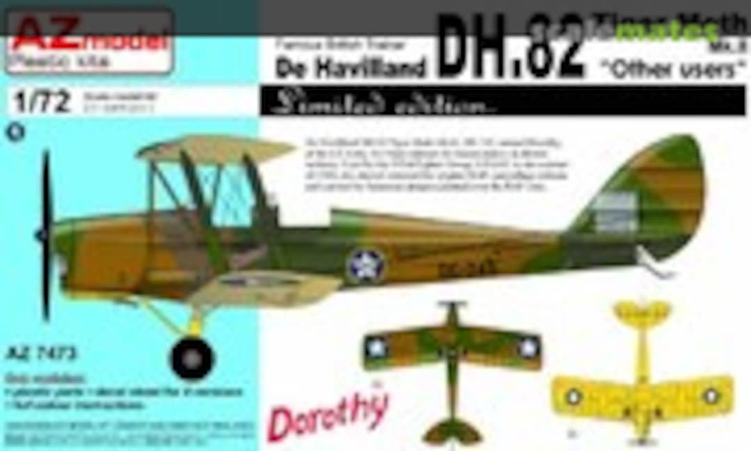 1:72 De Havilland DH.82 Tiger Moth Mk.II &quot;Other Users&quot; (AZmodel AZ7473)