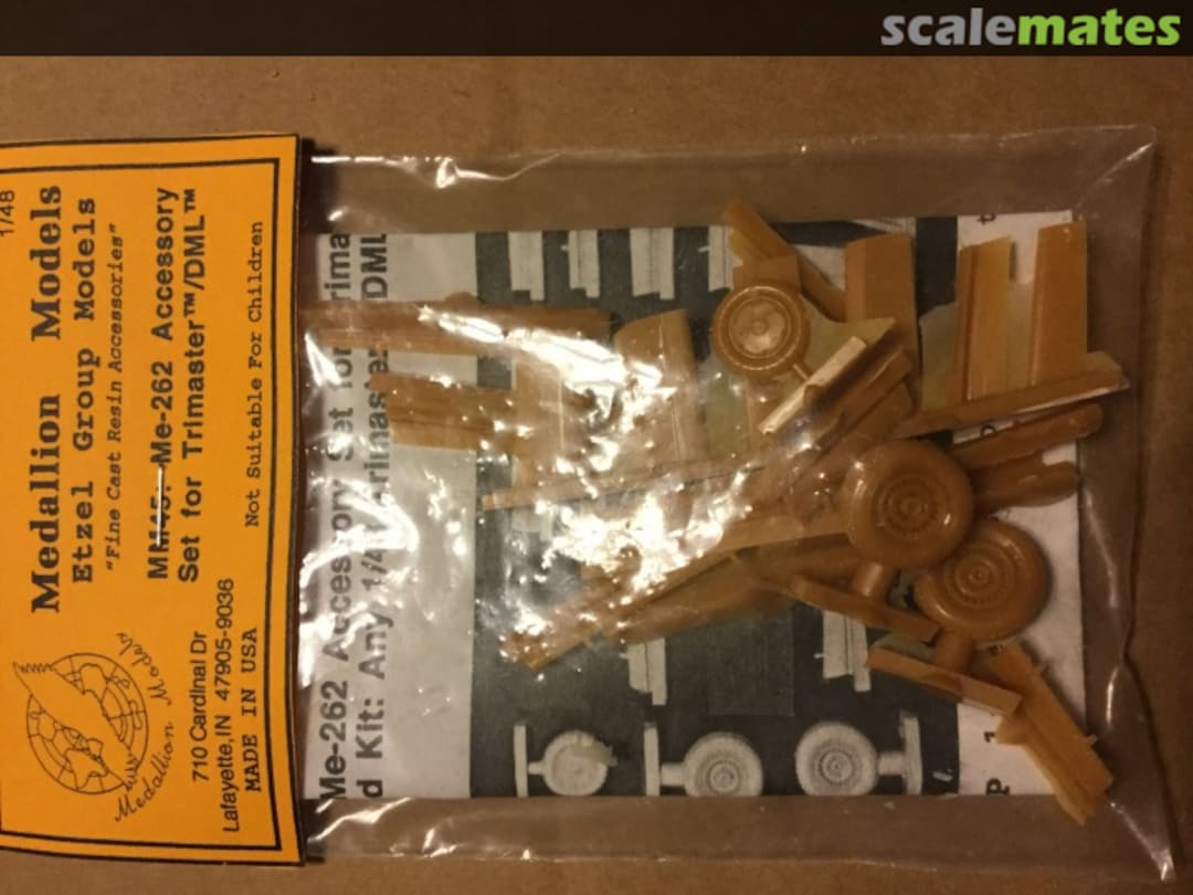 Boxart Me 262 Accessory Set MM45 Medallion Models Boxart Me 262 Accessory Set MM45 Medallion Models