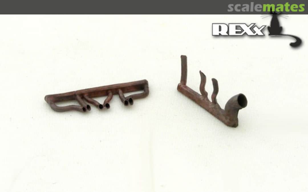 Boxart Polikarpov I-16 type 17/24/29 exhaust pipes 72017 REXx
