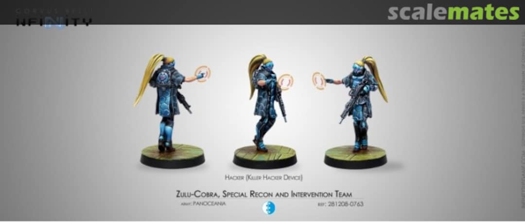 Boxart ZULU COBRA, SPECIAL RECON AND INTERVENTION TEAM (HACKER) 281208-0763 Corvus Belli Boxart ZULU COBRA, SPECIAL RECON AND INTERVENTION TEAM (HACKER) 281208-0763 Corvus Belli