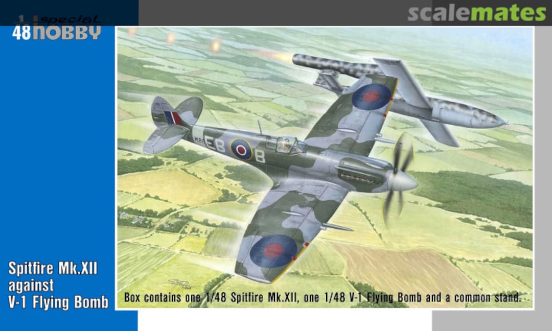 Boxart Spitfire Mk.XII against V-1 Flying Bomb SH48192 Special Hobby