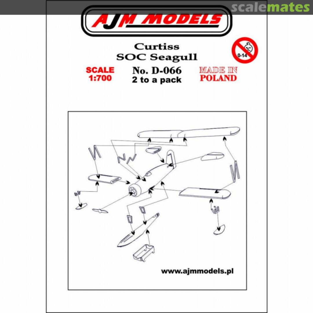 Boxart Curtiss SOC Seagull D-066 AJM Models Boxart Curtiss SOC Seagull D-066 AJM Models