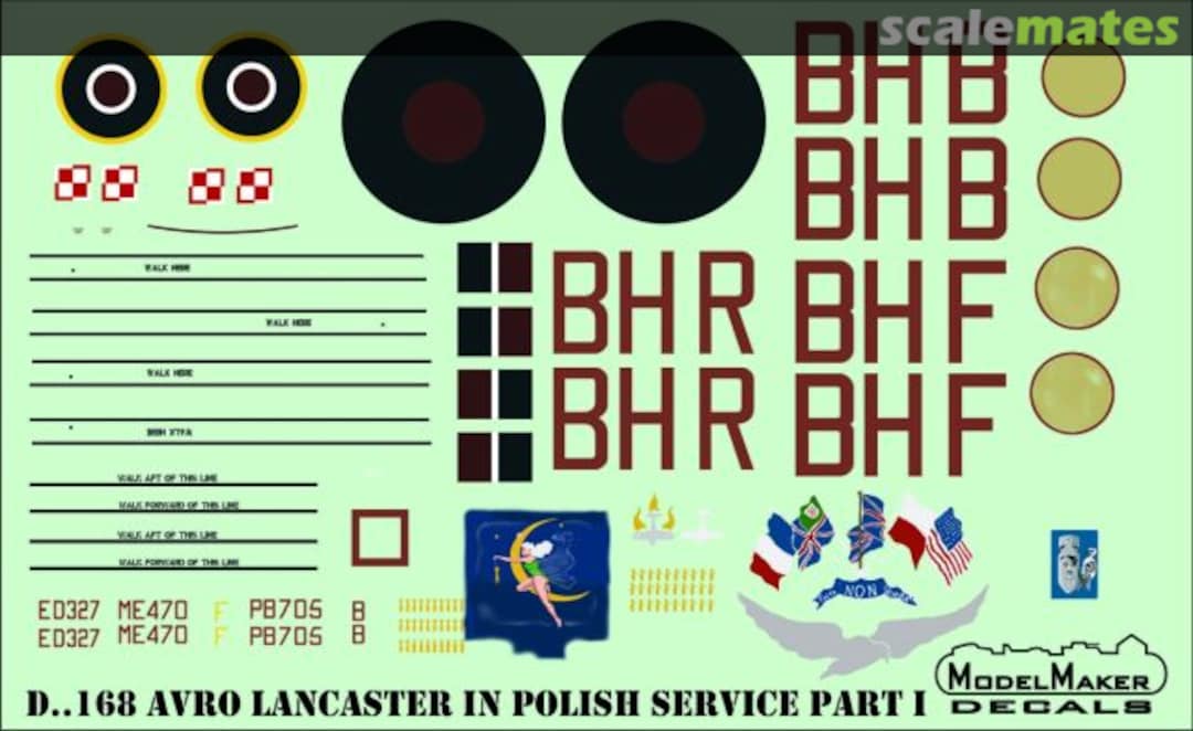 Boxart Avro Lancaster in Polish service part I D72168 ModelMaker Boxart Avro Lancaster in Polish service part I D72168 ModelMaker