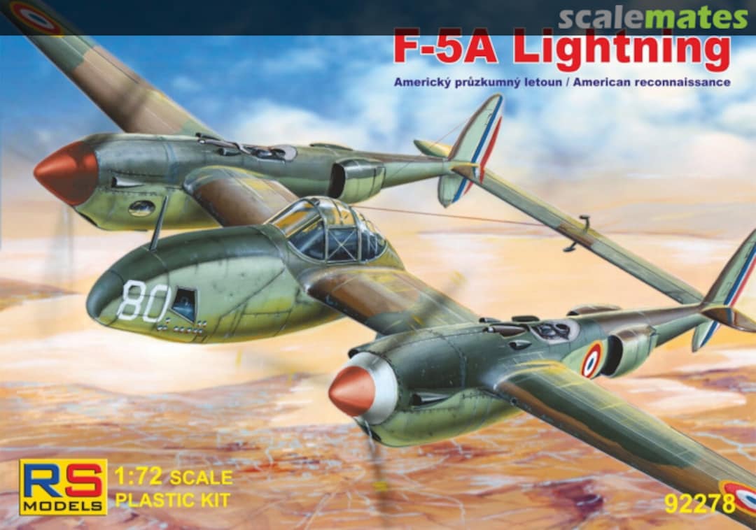 Boxart F-5A Lightning 92278 RS Models Boxart F-5A Lightning 92278 RS Models