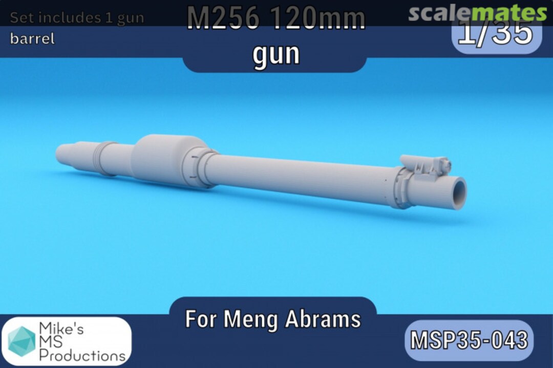Boxart M256 120mm Gun Barrel MSP35-043a Mike's MS Productions Boxart M256 120mm Gun Barrel MSP35-043a Mike's MS Productions