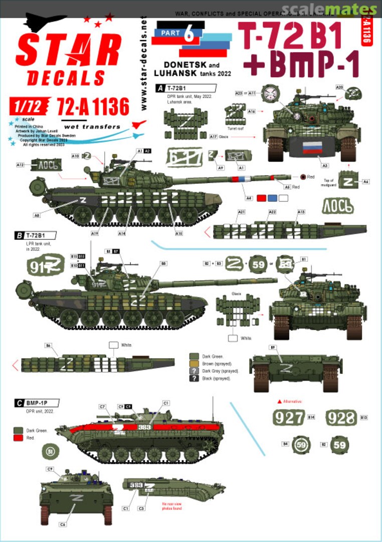 Boxart War, conflicts and special operations in Ukraine Part 6 72-A1136 Star Decals Boxart War, conflicts and special operations in Ukraine Part 6 72-A1136 Star Decals