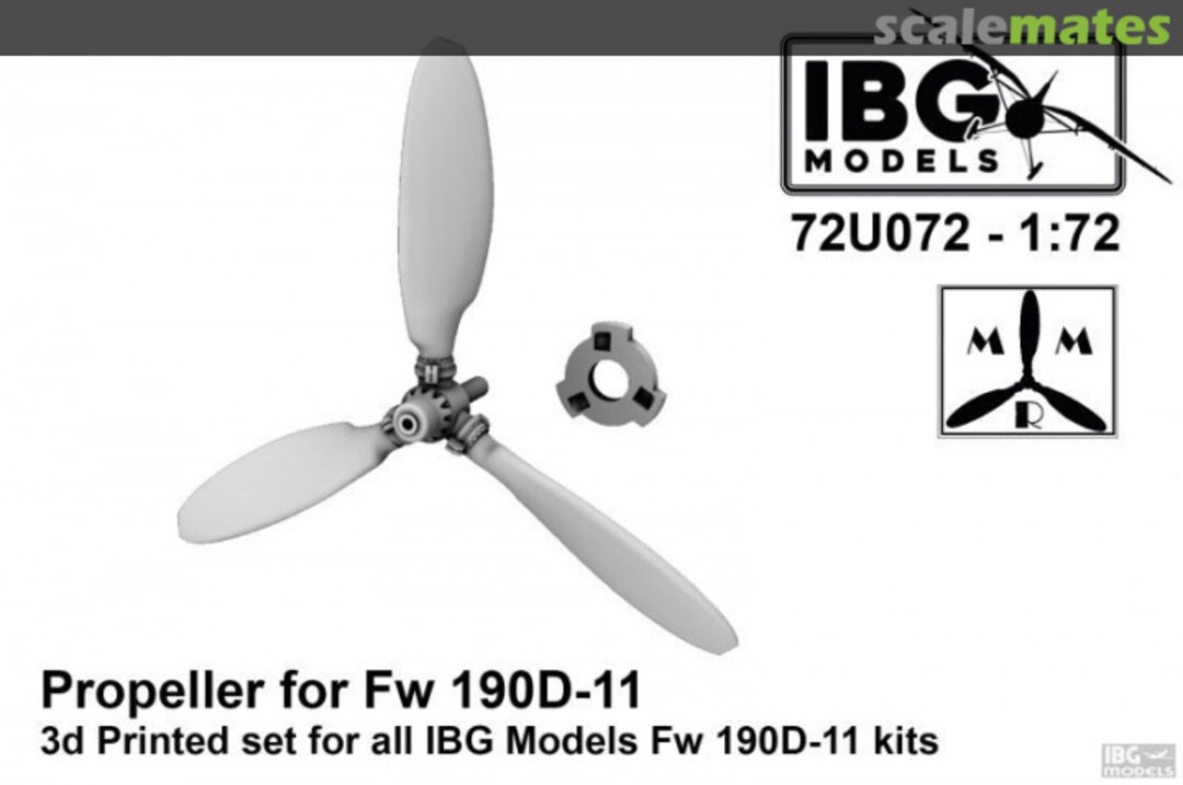 Boxart Propeller for Fw 190D-11 72U072 IBG Models Boxart Propeller for Fw 190D-11 72U072 IBG Models