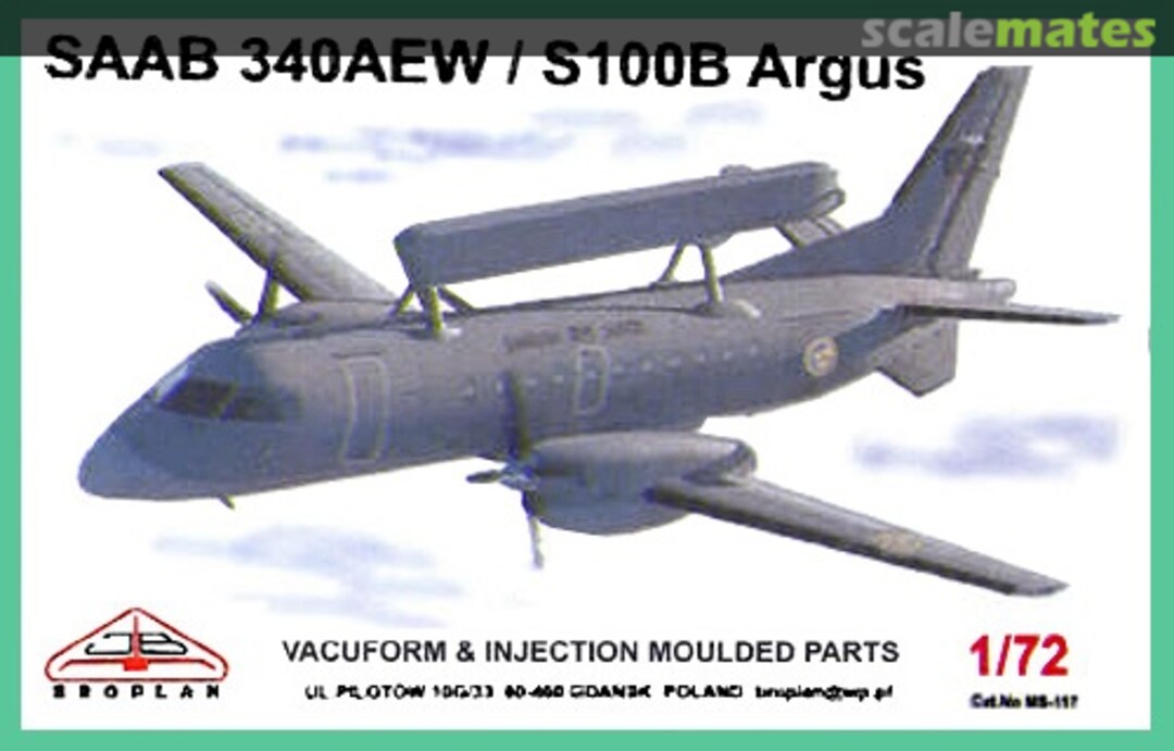 Boxart Saab 340AEW / S100B Argus MS-117 Broplan Boxart Saab 340AEW / S100B Argus MS-117 Broplan